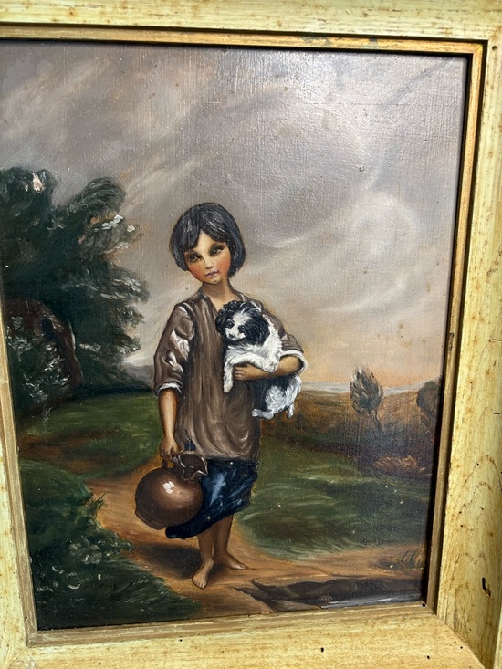 Canvis Print Title “The Cottage Girl” Originally Painted By Thomas Gainsborough - Picture 4 of 8